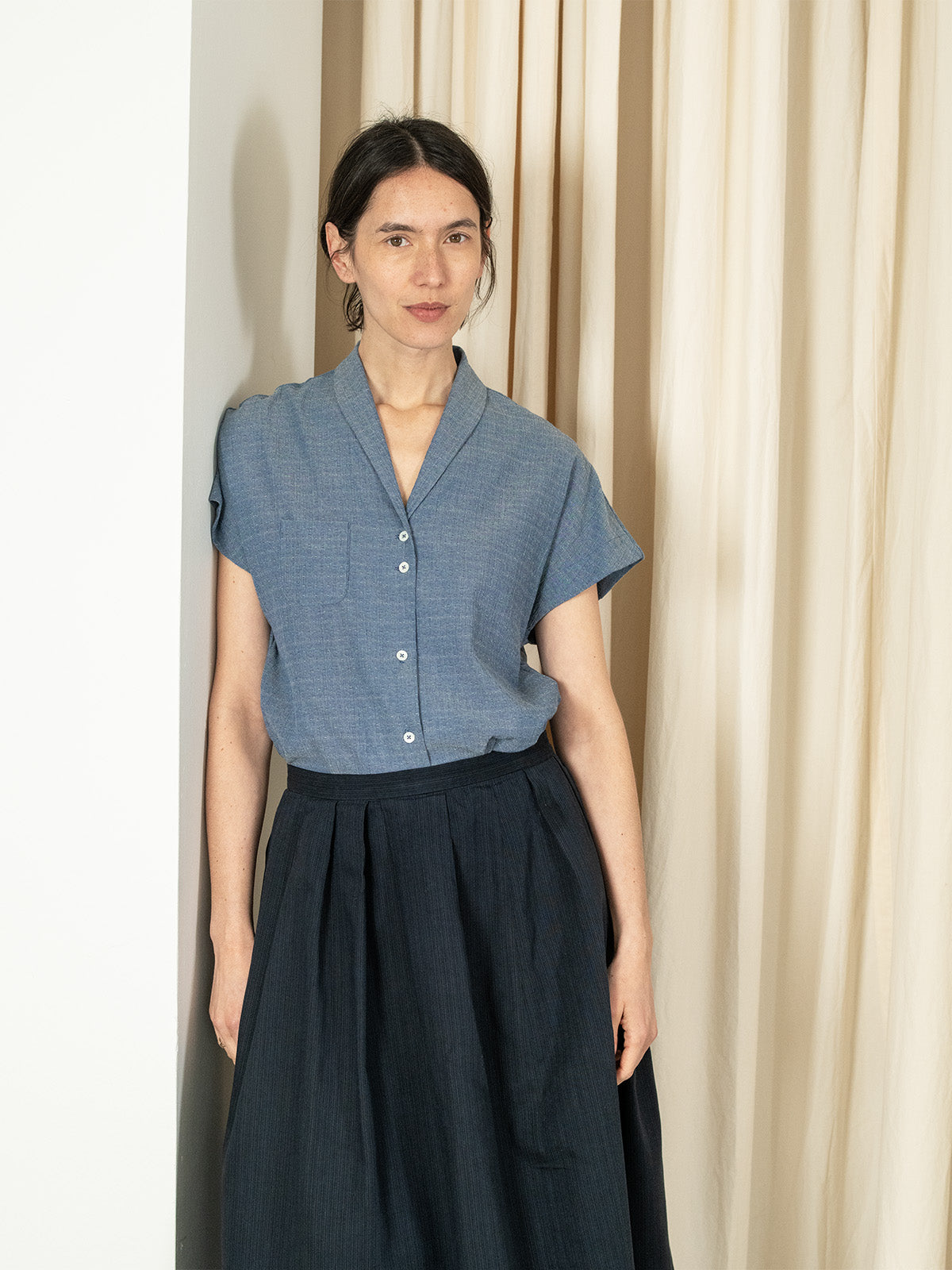 
            KATE / HELLBLAU GEMUSTERT