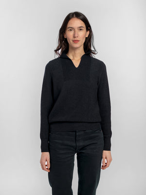 LOUISE / MERINOWOLLE / SCHWARZ MELANGE
